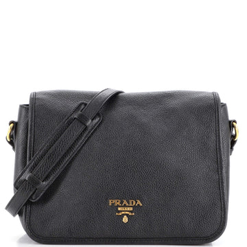 Prada Flap Messenger Bag Vitello Phenix Medium