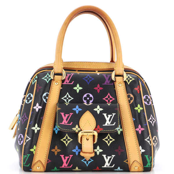 Louis Vuitton Black Multicolore Monogram Canvas Priscilla Bag