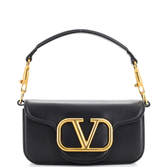 Valentino Garavani VLogo Loco Flap Shoulder Bag Leather Small
