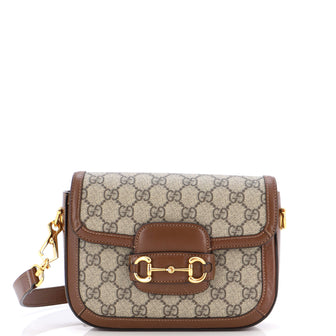 Gucci Horsebit 1955 Shoulder Bag GG Coated Canvas Mini