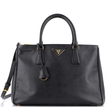 Prada Double Zip Lux Tote Saffiano Leather Large