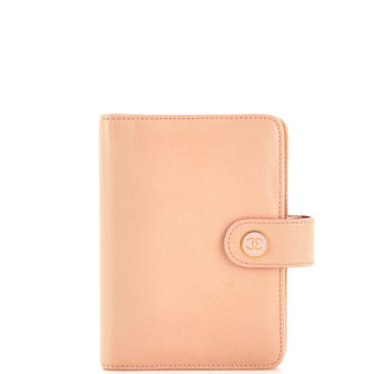 Chanel CC Button Passport Holder Leather
