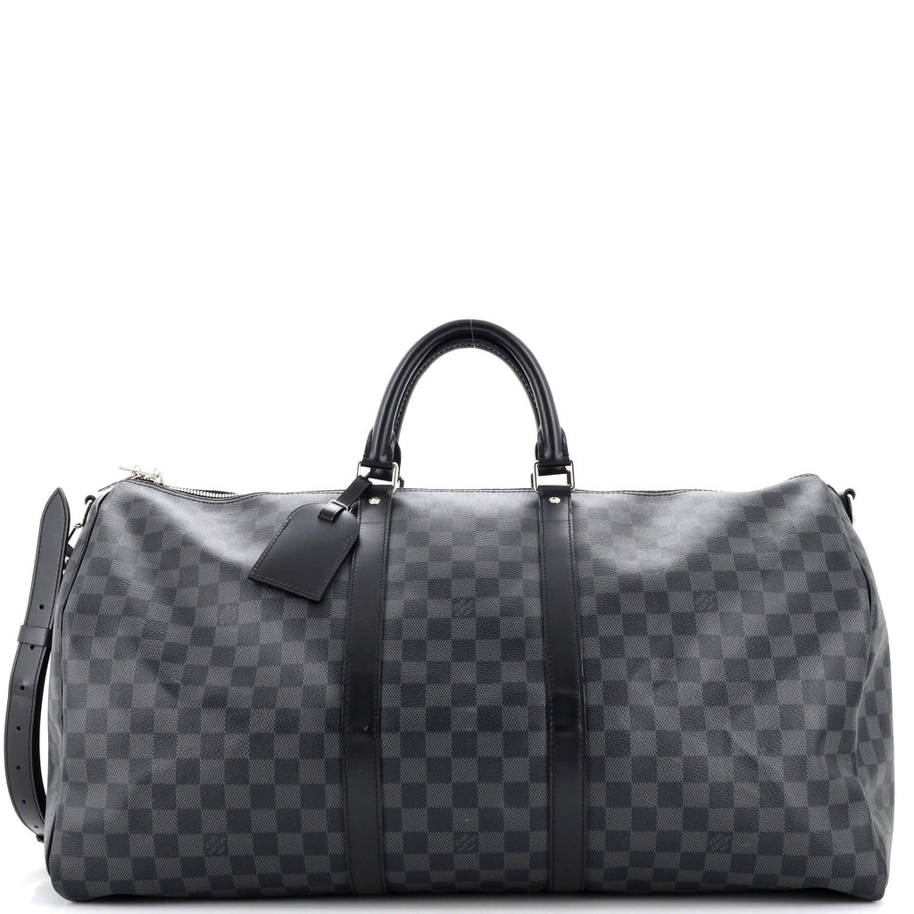 Louis Vuitton Keepall Bandouliere Bag Damier Graphite 55 Black 2161681
