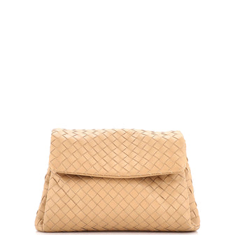 Bottega Veneta Compartment Flap Clutch Intrecciato Nappa Medium