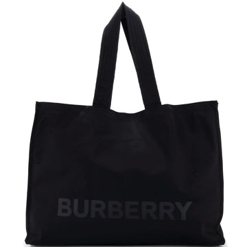 Burberry Logo Shopper Tote Nylon Large