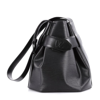 Louis Vuitton Vintage Sac d'Epaule Handbag Epi Leather PM Black