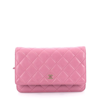 Chanel Wallet on Chain Quilted Lambskin Pink