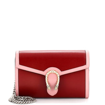 Gucci Dionysus Chain Wallet Leather Small Red 2162642