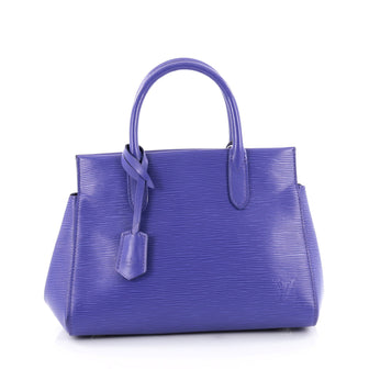 Louis Vuitton Marly Handbag Epi Leather BB Purple
