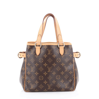 Louis Vuitton Batignolles Handbag Monogram Canvas Brown