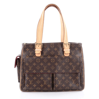 Louis Vuitton Multipli Cite Handbag Monogram Canvas Brown