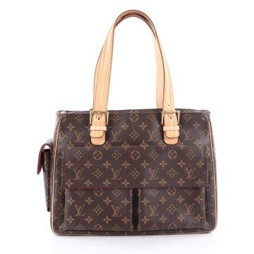 Louis Vuitton Multipli Cite Handbag Monogram Canvas Brown