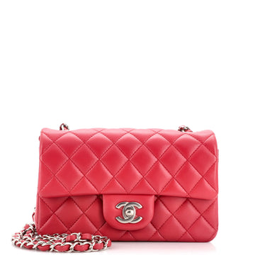 Chanel Classic Single Flap Bag Quilted Lambskin Mini