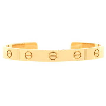 Cartier Love Cuff Bracelet 18K Yellow Gold