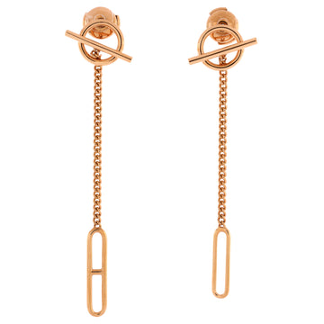Hermes Echappee Drop Earrings 18K Rose Gold