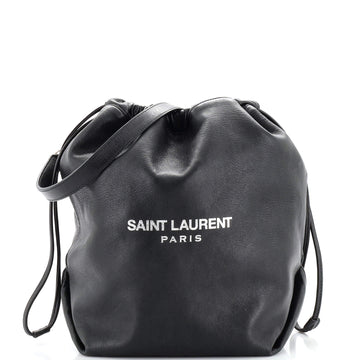 Saint Laurent Teddy Bucket Bag Leather Small