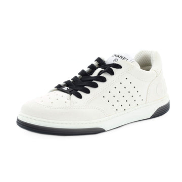 Chanel Women's Logo Low-Top Sneakers Suede