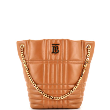 Burberry Lola Bucket Bag Quilted Lambskin Small