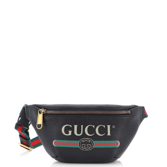 Gucci Logo Belt Bag Printed Leather Small