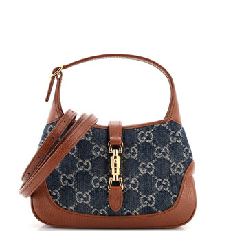 Gucci Jackie 1961 Hobo GG Denim Mini