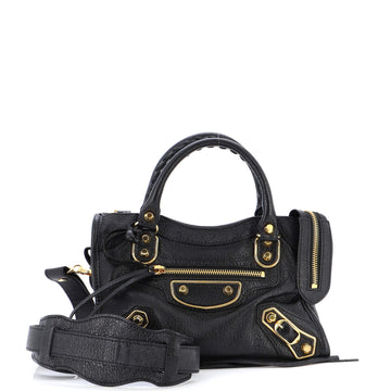 Balenciaga City Classic Metallic Edge Bag Leather Mini
