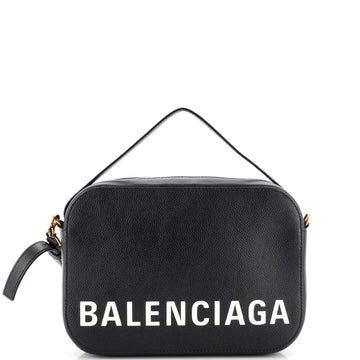 Balenciaga Logo Ville Camera Bag Leather Small