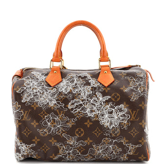Louis Vuitton Speedy Handbag Limited Edition Monogram Dentelle 30
