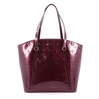 Louis Vuitton Avalon Handbag Monogram Vernis GM Red
