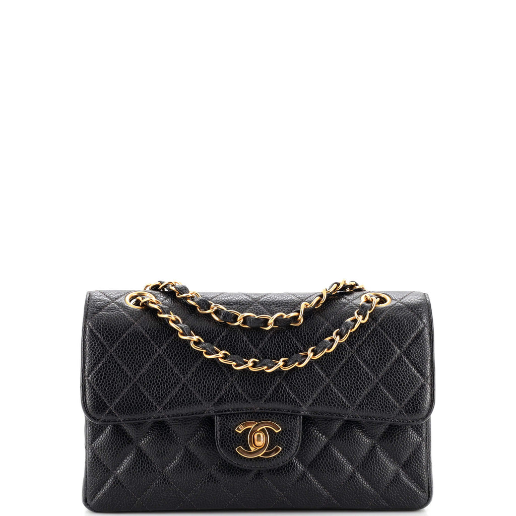 Chanel classic flap bag small caviar Clearance