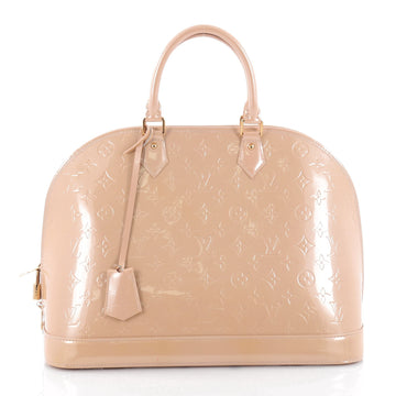 Louis Vuitton Alma Handbag Monogram Vernis GM Neutral 2164501