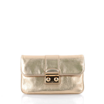 Louis Vuitton Sofia Coppola Slim Clutch Leather Gold 2164503