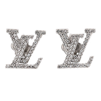 Louis Vuitton LV Iconic Earrings Silver/Rhinestone