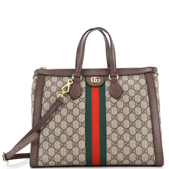 Gucci Ophidia Top Handle Tote GG Coated Canvas Medium