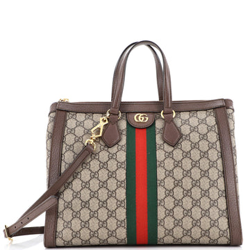 Gucci Ophidia Top Handle Tote GG Coated Canvas Medium