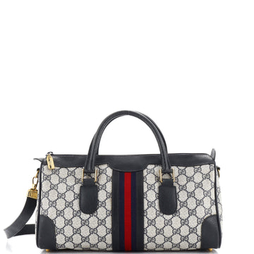 Gucci Vintage Web Convertible Boston Bag GG Coated Canvas Medium