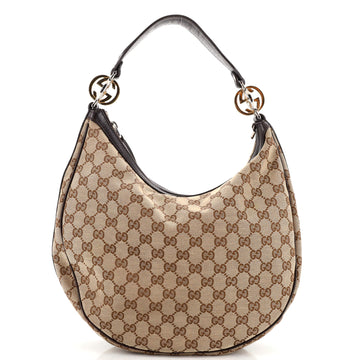 Gucci Twins Hobo GG Canvas Medium
