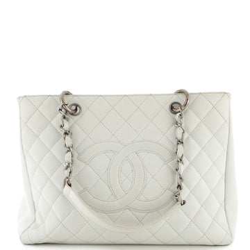 Chanel Vintage Grand Shopping Tote Quilted Caviar
