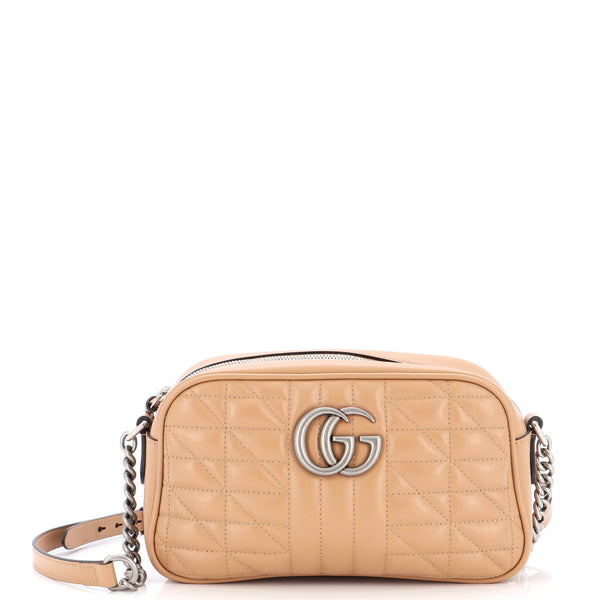 Gucci gg Marmont Small Leather Camera Bag - Women's - Suede