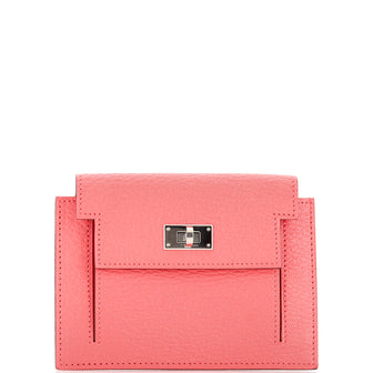 Hermes Kelly Pocket Compact Wallet Chevre Mysore