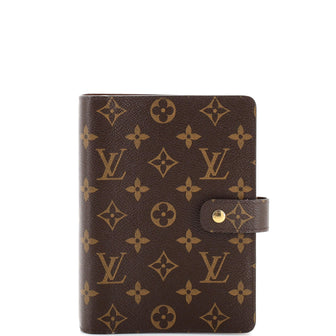 Louis Vuitton Ring Agenda Cover Monogram Canvas MM