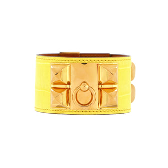Hermes Collier de Chien Bracelet Alligator