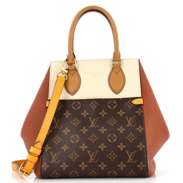 Fold Tote Monogram Canvas and Leather MM