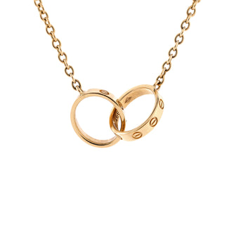 Cartier Love Interlocking Necklace 18K Yellow Gold