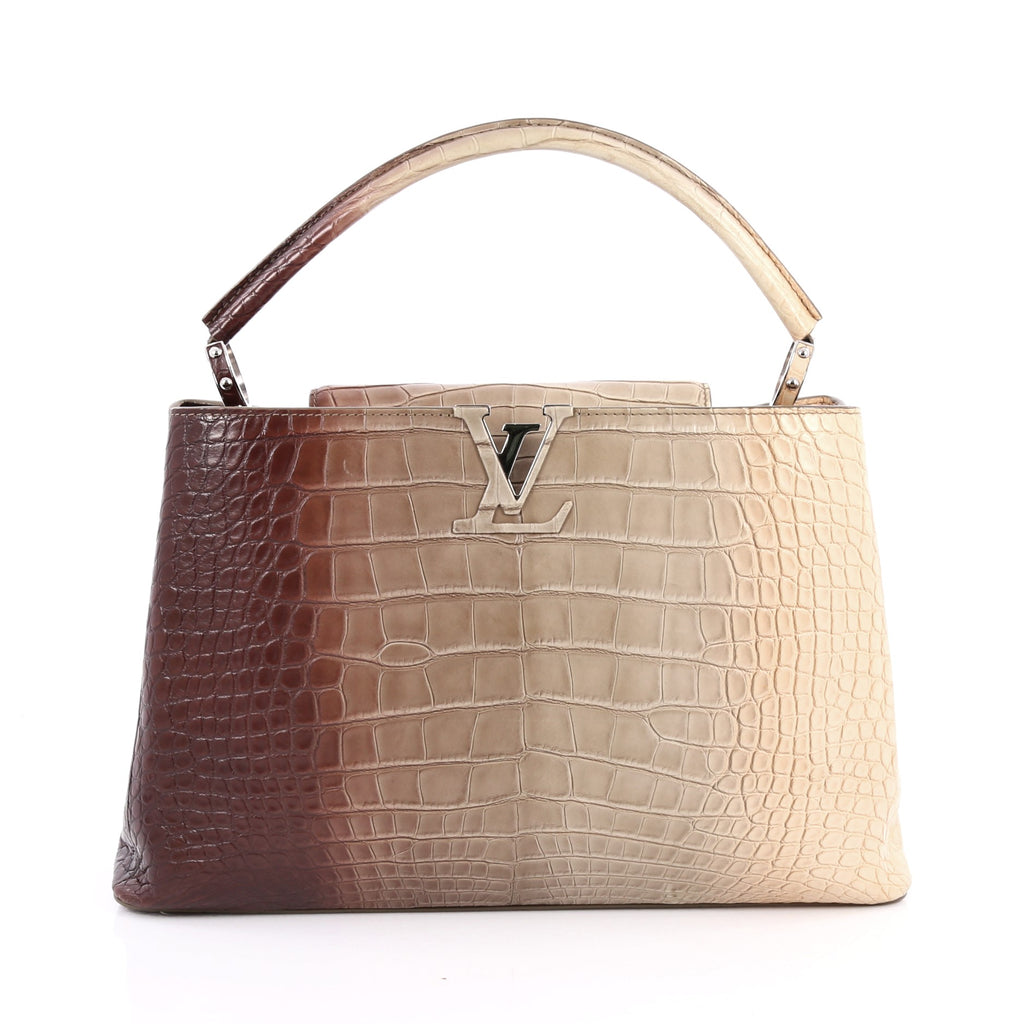 Louis Vuitton CAPUCINES Casual Style Unisex Crocodile Street Style 2WAY  Plain