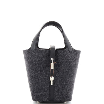 Hermes Picotin Lock Bag Feutre Wool and Swift PM