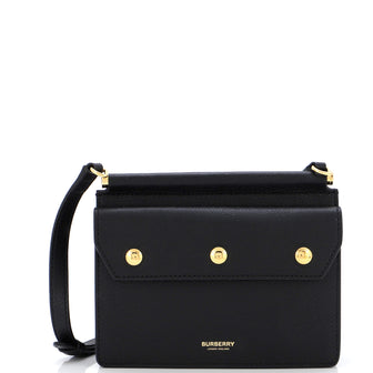 Burberry Title Pocket Crossbody Bag Leather Mini