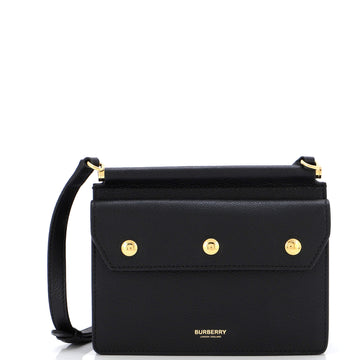 Burberry Title Pocket Crossbody Bag Leather Mini