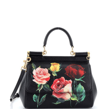 Dolce & Gabbana Miss Sicily Bag Printed Leather Small
