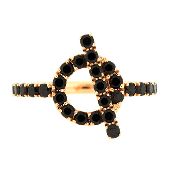 Hermes Finesse Ring 18K Rose Gold and Spinel