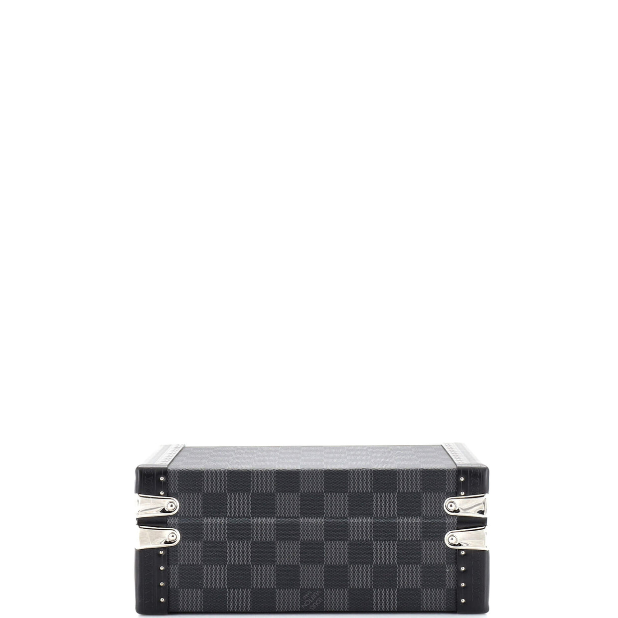 Louis Vuitton Cufflinks Case Damier Graphite Black 21663322